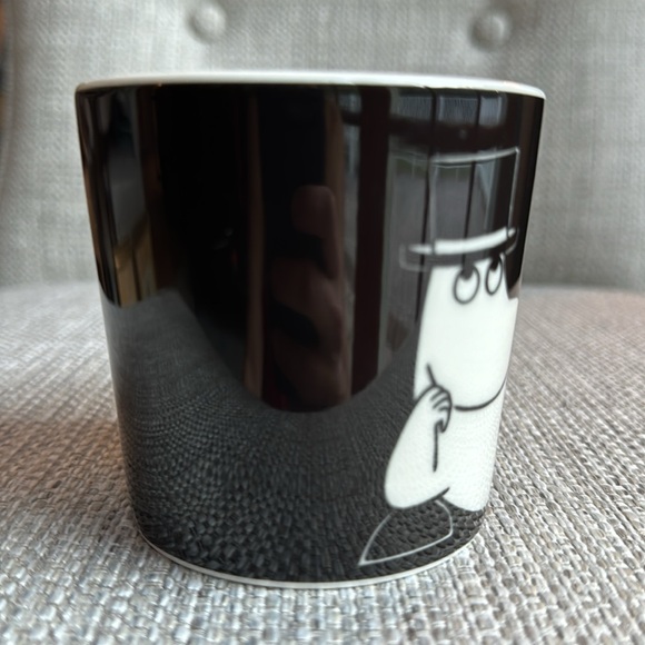 Vintage Arabia Finland Moomin Characters Mug "Muumipappa-Musta Momminpappa-Blk” - Picture 4 of 9